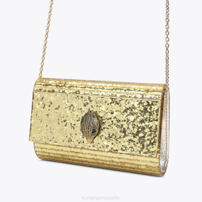 Kurt Geiger mujer bolso de mano london party eagle empapado 2LPR262 | bolsas oro